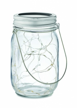 Logo trade promotional items picture of: Solar mason jar outdoor lamp