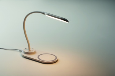 Logo trade advertising products picture of: Desktop light and charger 10W