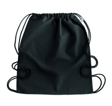 Logo trade business gift photo of: Organic cotton drawstring bag
