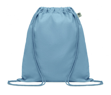 Logo trade corporate gifts picture of: Organic cotton drawstring bag