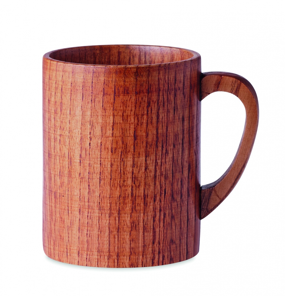 Logotrade promotional gift picture of: Oak wooden mug 280 ml