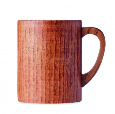 Logo trade advertising products picture of: Oak wooden mug 280 ml