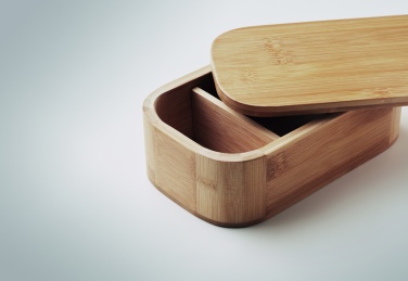 Logo trade promotional products image of: Bamboo lunch box 1000ml LADEN LARGE