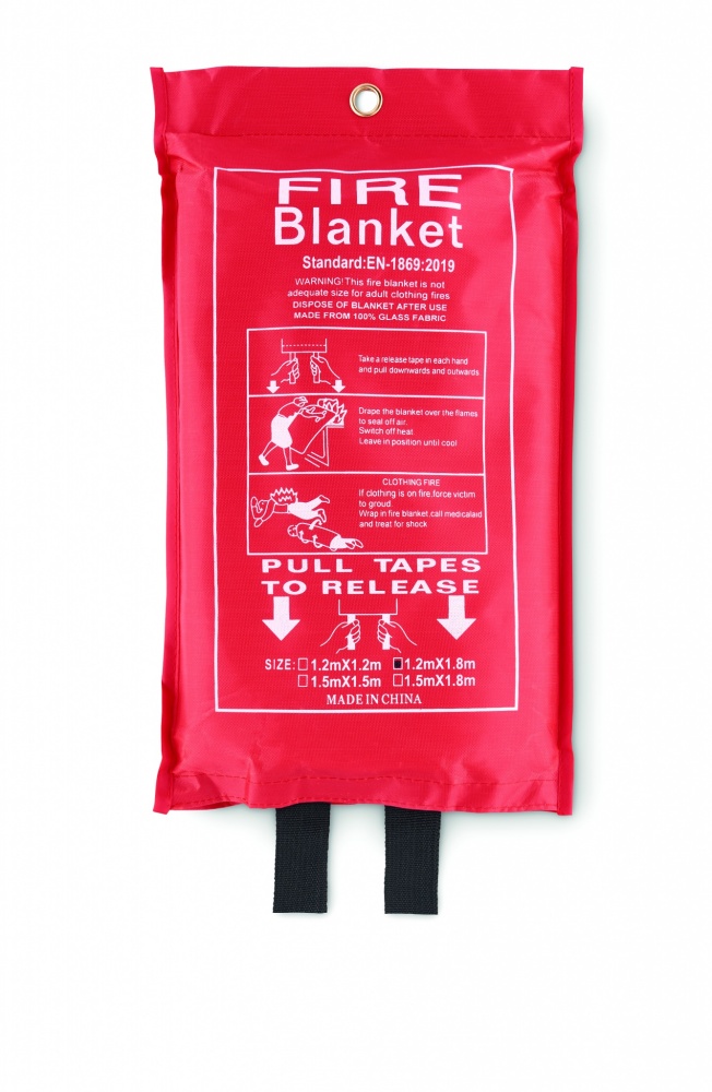 Logo trade promotional items picture of: Fire blanket in pouch 120x180