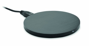 Logotrade promotional merchandise image of: Wireless charger bamboo 10W RUNDO +