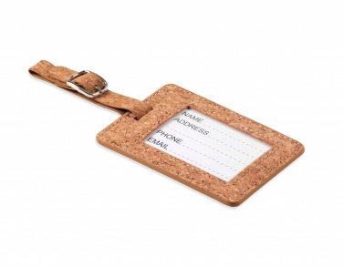 Logo trade promotional gifts picture of: Cork luggage tag