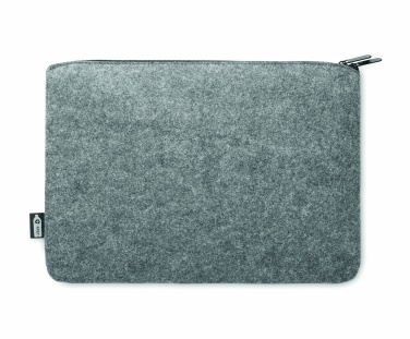Logo trade business gift photo of: RPET felt zipped laptop bag