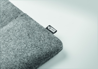 Logo trade corporate gift photo of: RPET felt zipped laptop bag