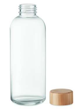 Logo trade promotional products picture of: Glass bottle 650ml bamboo lid