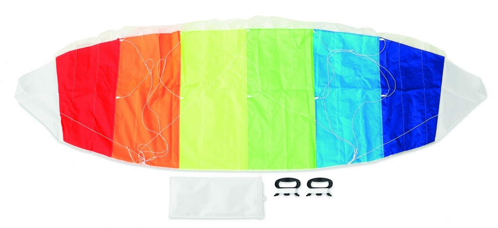 Logo trade promotional merchandise image of: Rainbow design kite in pouch