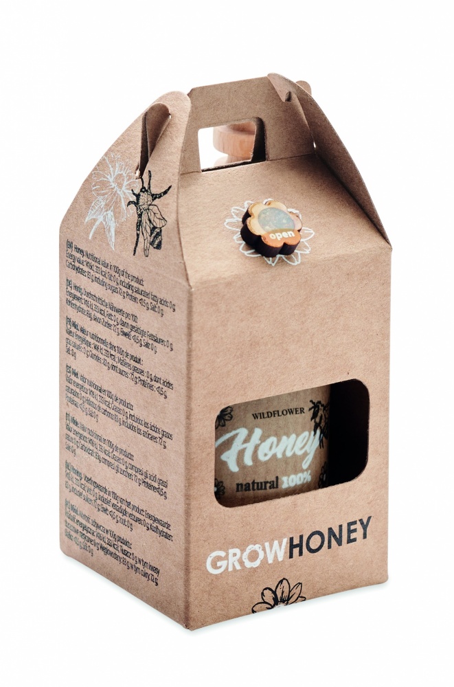 Logo trade advertising products picture of: Wildflower honey jar set 50gr