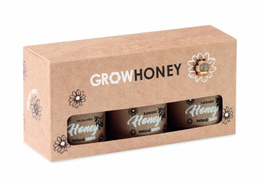 Logotrade promotional merchandise picture of: Set of 3 wildflower honey