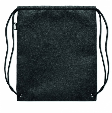 Logo trade promotional gift photo of: RPET felt drawstring bag