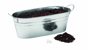 Logo trade promotional gifts picture of: Zinc tub with 3 herbs seeds