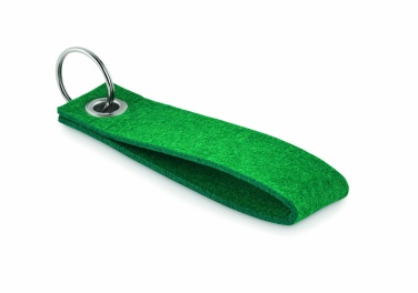 Logotrade promotional products photo of: RPET felt key ring Hämeenlinna