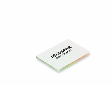 Logo trade promotional giveaways image of: Seed paper sticky note pad