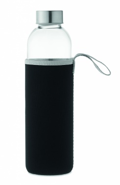 Logo trade promotional products image of: Glass bottle in pouch 750ml