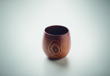 Logo trade promotional giveaway photo of: Oak wooden mug 250 ml