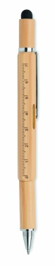 Logo trade promotional giveaway photo of: Spirit level pen in bamboo