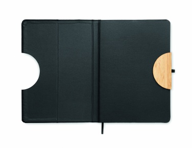 Logo trade promotional merchandise picture of: A5 RPET notebook 80 lined