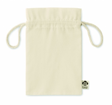 Logo trade promotional gifts image of: Small organic cotton gift bag