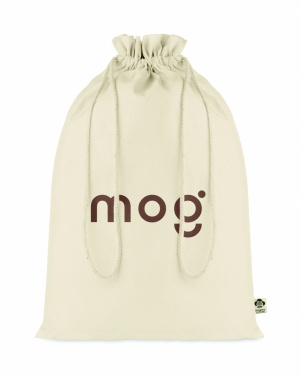 Logo trade promotional items image of: Large organic cotton gift bag