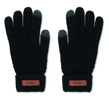 Logo trade promotional giveaways picture of: Rpet tactile gloves