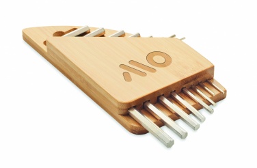 Logotrade corporate gifts photo of: Hex key set in bamboo