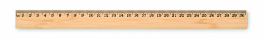 Logo trade business gift photo of: Ruler in bamboo 30 cm