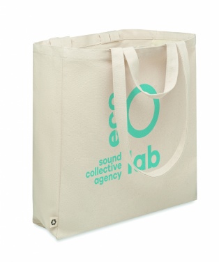Logo trade promotional merchandise picture of: Recycled cotton shopping bag