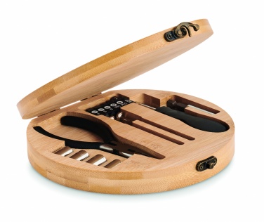 Logotrade corporate gift image of: 15 piece tool set bamboo case