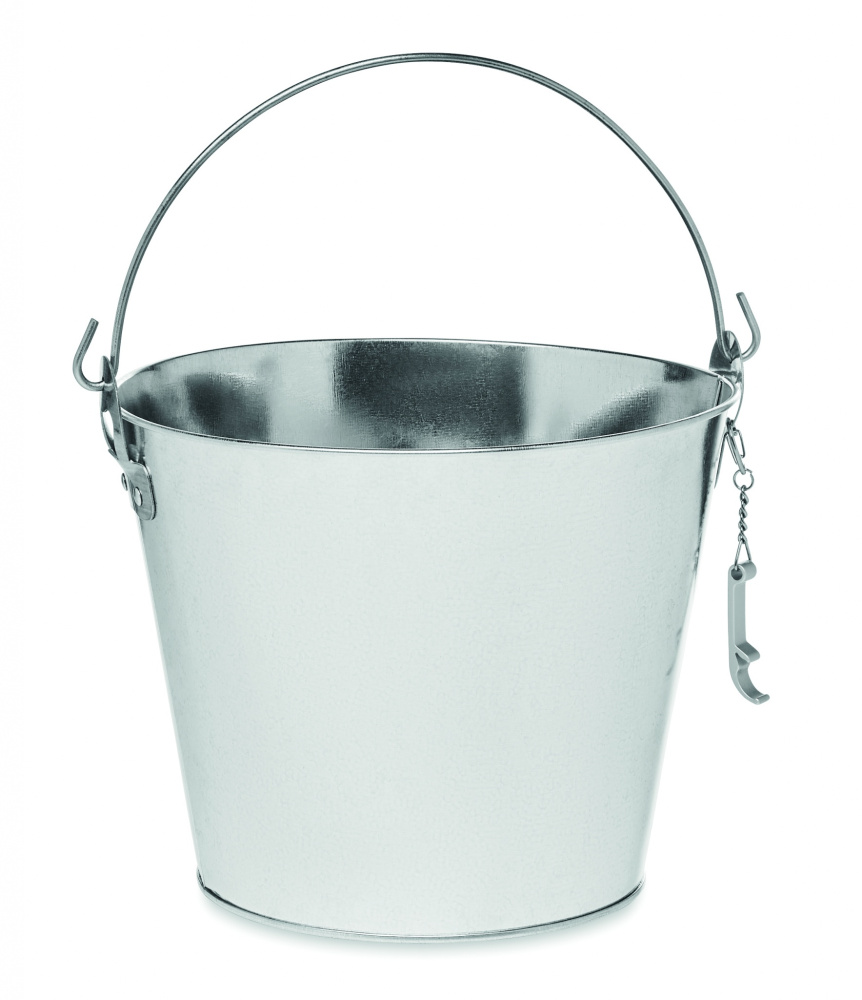 Logo trade promotional merchandise image of: Metal beer bucket 4L