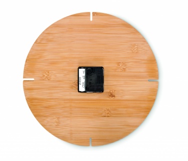 Logotrade advertising product image of: Round shape bamboo wall clock