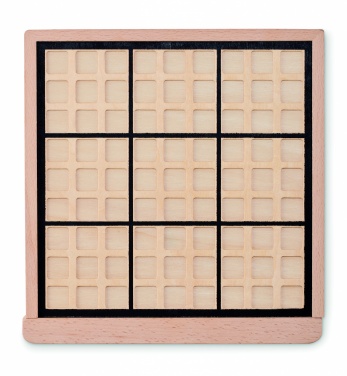 Logo trade promotional merchandise photo of: Wooden sudoku board game