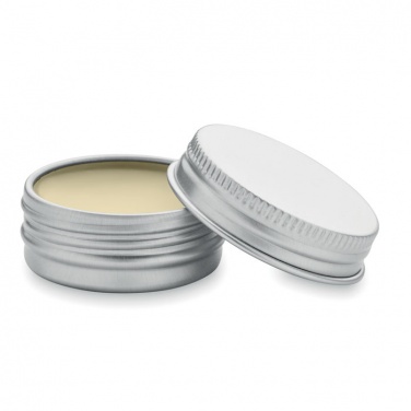 Logo trade promotional giveaways picture of: Vegan lip balm in round tin
