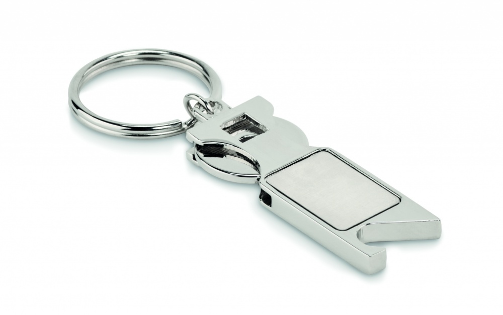 Logotrade promotional item picture of: Euro Token key ring Porvoo