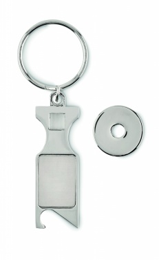 Logo trade business gifts image of: Euro Token key ring Porvoo