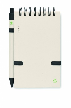 Logo trade promotional merchandise image of: A6 milk carton notebook set