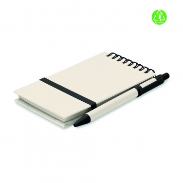 Logo trade promotional merchandise image of: A6 milk carton notebook set