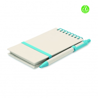 Logo trade promotional products image of: A6 milk carton notebook set