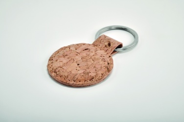 Logotrade business gift image of: Round cork key ring Mikkeli