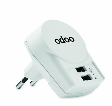 Logo trade promotional giveaways image of: Skross Euro USB Charger (2xA) 12W