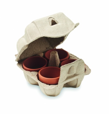 Logo trade promotional gift photo of: Egg carton growing kit