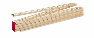 Logotrade promotional products photo of: Carpenter ruler in wood 2m