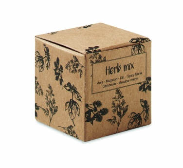 Logotrade promotional giveaway image of: Herb seed bomb in carton box