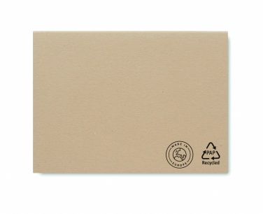 Logo trade promotional merchandise photo of: Recycled paper memo block