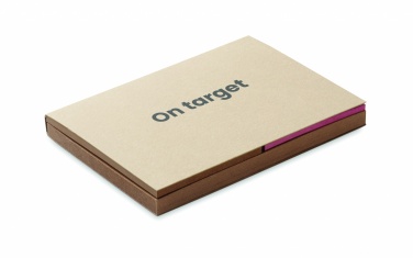 Logo trade promotional giveaways picture of: Recycled paper memo set