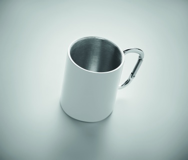 Logo trade corporate gifts image of: Metal mug and carabiner handle