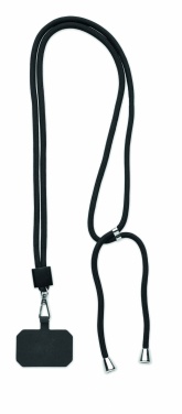 Logo trade promotional giveaways image of: RPET Phone holder lanyard