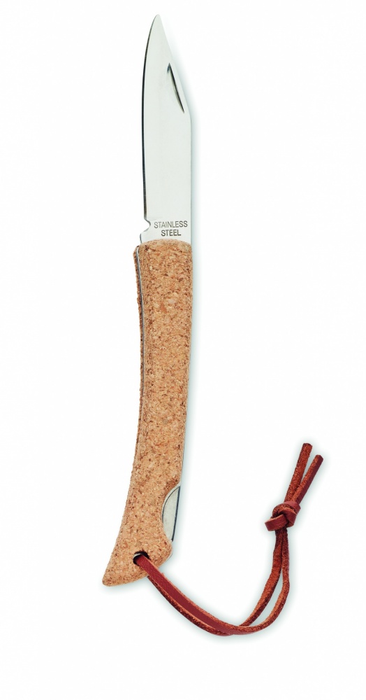 Logotrade business gift image of: Foldable knife with cork